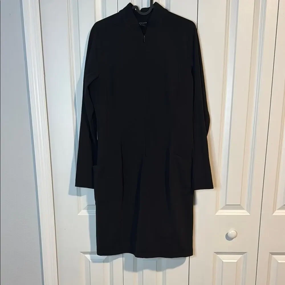 Athleta Black Long Sleeve Delancey dress - Picture 3 of 6